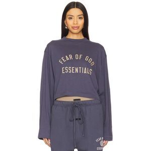 Fear Of God Essentials Cropped Long Sleeve Shirt